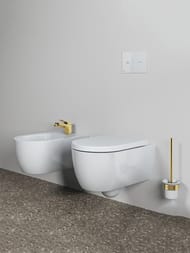 Ершик для унитаза Ideal Standard CONCA настенный, округлый, шлифованное золото T4495A2