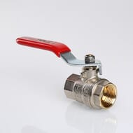 Кран шаровый 3/4"ВВ VALTEC BASE красная ручкa VT.214.N.05
