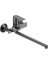 Смеситель VODA NEVA Gun Metal д/ван.,c изл.350 мм, c акс., арт. NV31GM (NV31AGM)