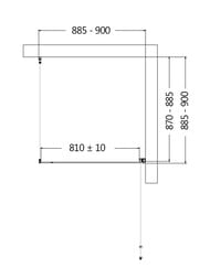 ������� ������ AQUAme  900�900�1950��., ������ 6��, ������� ������ ���. AQM5215-RH-9