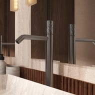 Смеситель для раковины Vincea Аура (Aura) VBF-6AU2GM, вороненая сталь