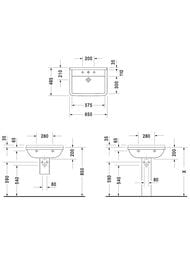 ���������� DURAVIT STARCK 3 650�485�200 ��������� ��� ���������, ������� 0300650000