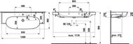 �������� Laufen NEW CLASSIC 813858 (1200x480x165) � 2 ����������� ��� ���������