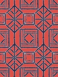 Обои бумажные Thibaut Dynasty (0,69х8,22) красные T75518 (рулон)