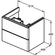 ����� ��� ���������� Ideal Standard ADAPTO 614�450�490 2 �����, ������� ��� T4295PB