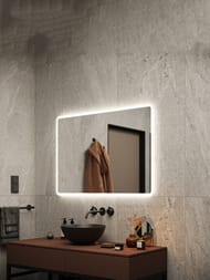 Зеркало SANCOS Arcadia (1000х700х25) с подсветкой, сенсорный выключатель, пластиковый короб  AR1000