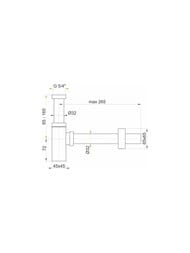 ����� ��� ����������� Alcaplast A401  1 1/4"/32 DESING �������������������, ��� �������, ����������