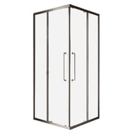 Душевой уголок CEZARES RELAX (900х900х2000) RELAX-304-A-2-90-C-GM стекло прозрачное/оружейная сталь
