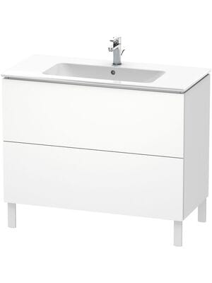 Тумба под раковину Duravit L-Cube 1020х704х481 напольная, 2 ящика, белый матовый LC662701818