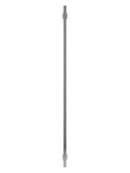 GROTA CORSA Дизайн радиатор 30x1500 водяной, нижнее подкл., 1/2", полиров. нерж. сталь, с крючками