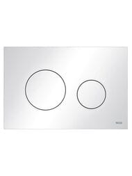 Комплект TECEbase 3.0 c кронштейнами, панель смыва TECEloop белая глянц.(латун.вентиль) N500920