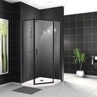 Душевой уголок BelBagno Uno (900х900х1950) UNO-195-P-1-90-C-NERO стекло прозрачное/профиль черный
