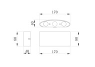 ������������� ��������� Maytoni Strato (������) O417WL-L6GR3K, 3000� 6�� IP 54, �����