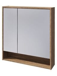 Зеркальный шкаф Caprigo Балтик (758х800х174) 2 двери, цвет дуб рустикальный 2051-4241