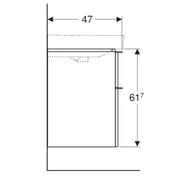 ����� ��� �������� Geberit Smyle Square (734�470�617) 2 �����, ����� ������ 500.353.00.1