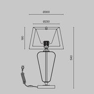 ���������� ���������� Maytoni Verre (���) Z005TL-01CH, 40��, IP20, E27, ����