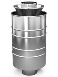 Каменка натрубная ТМФ (TMF) ЛЕЙДЕНФРОСТ Лайт d115 мм, 1/0,5мм, нерж. сталь