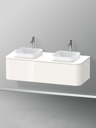 Тумба под раковину Duravit Happy D.2 Plus 1300х354х550 1 ящик, белый глянец HP4943B2222 — изображение 2