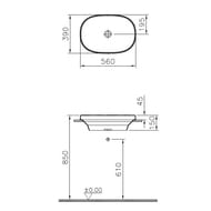 �������� ��������� Vitra Frame 560�390 ������������,����������������� ��������,����� 5652B403-0016