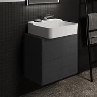 Столешница для тумбы 60 Ideal Standard CONCA (600x505x6) керамическая, black desire marble T3969DG — изображение 4