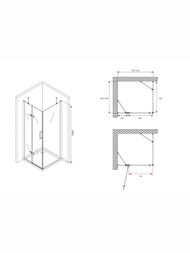 ������� ������ ABBER Zart AG08120-S101 (1200�1000�1950) ������ 6�� ����������/����
