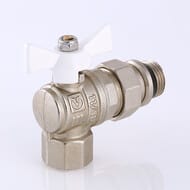 Кран угловой с американкой 3/4"ВН VALTEC BASE белая бабочка, с доп. уплотнением, VT.228.NRW.05 — изображение 8