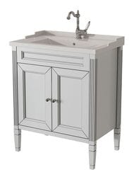 Тумба под раковину Caprigo Альбион Промо 70 grey 714х890х465 33311-В077