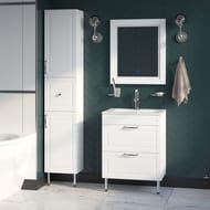 Зеркало IDDIS Oxford (600х700х32) с подсветкой и термообогревом, сенсорное включение, белое ЗЛП111
