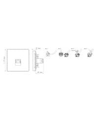 Накладка Systeme Electric ARTGALLERY информационная типа Keystone, карбон, GAL001084