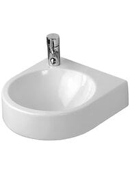Рукомойник DURAVIT ARCHITEC 360х380х150 намеченное отверстие под смеситель слева 0766350000