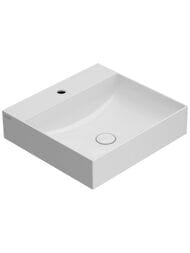 Раковина Globo T-EDGE (500х470х120) подвесная/накладная, с отверстием под смес., белая B6R51BI