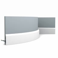 Плинтус гибкий Orac Decor SX183F (75х13х2000) белый (шт.)