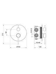 ��������� ��� �����/���� Aquatek ������ AQ1347CR ������������, 3 ������, �������������, ����: ����