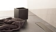 Душевой лоток BETTOSERB Confluo Frameless Line Black Glass 650мм с решеткой, комб.затвор