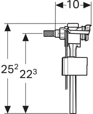 �������� ������ Geberit Impuls 333 3/8 � 1/2 ������ ���� ����� 136.730.00.3