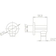 Шланговое подключение Paini Ovo хром 86CR503P