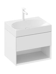 Умывальник RAVAK LITE 600 (600х450х100) с отверстием под смеситель, без перелива, белый XJX01260004 — изображение 2