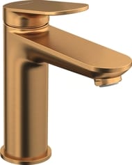 Смеситель для раковины Duravit Wave M однозахватный, низкий излив 111мм, цвет: бронза WA1020002004
