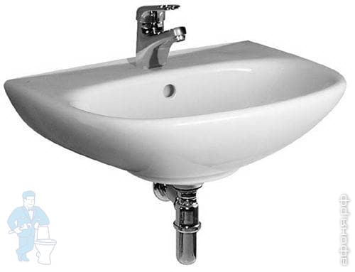 Раковина Jika ZETA 1039.1 (550х205х440) с отверстием под смеситель и ...