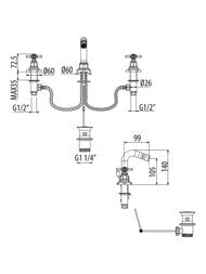 ��������� GATTONI TRD ��� ����, ����� Paris, � ������ ��������, ������ 24� TR147/18DO
