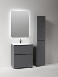 Тумба под раковину Sancos Folk Floor FL70FGS 690х445х850 напольная, с 2-мя ящиками, цвет: Grey soft