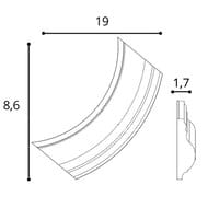 Угловой элемент Orac Decor P8030C (190х86х17) белый (шт.)