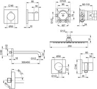 ������� ������� Keuco IXMO � �����������, �� 2 �����������, �������/������ ���, ���� 59602 010002