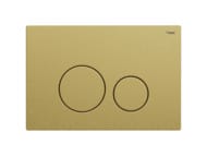 Клавиша смыва РЕХАУ NOVA ORB STEEL анти-отпечаток,нерж.сталь,брашир.циркон.золото,мат. 19102651001