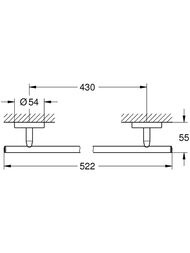 ��������� ��� ������� ��������� Grohe BauCosmopolitan 40459001 ����� 430 ��, ����