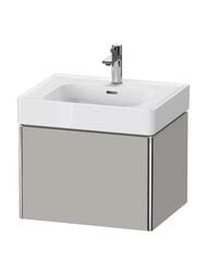 Тумба под раковину Duravit XSquare 584х397х470 подвесная, 1 ящик, бетонно-сер.мат. XS4278007070000