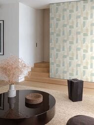 Обои виниловые на флизелине Grandeco Maison MN 3309 (0,53х10,05) геометрия, голубые (рул.)