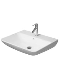 Умывальник DURAVIT ME by Starck 650х490 антигряз.покр., отверстие под смеситель, перелив 23356500001