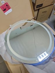Уценка! Зеркало Vitra D-Light подсветка по кругу, сенсорный выключатель 800мм 61275 — изображение 5