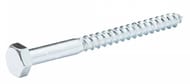 Шуруп сантехнический DIN 571 Zn 6х80 (2 шт.) белый цинк, КР.021673